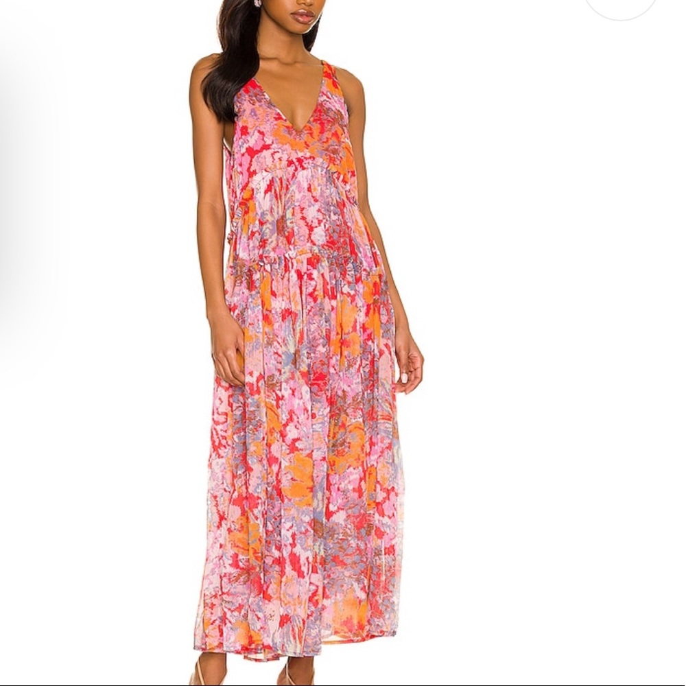 Julianna maxi dress cherry combo